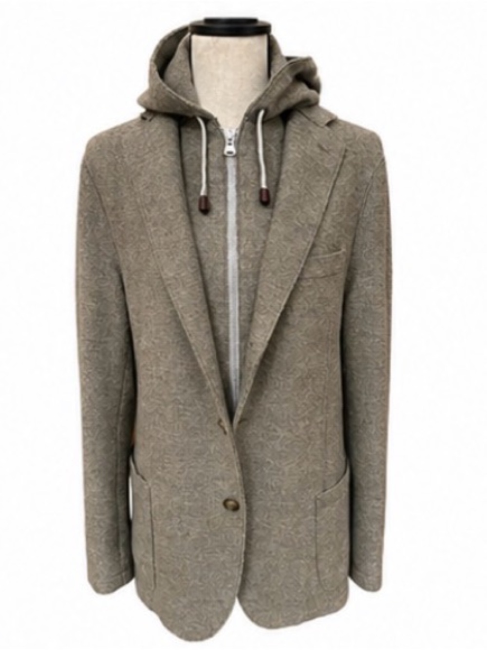 Eredi Pisano Roma Hooded Wool Blazer Jacket - Made in Italy - 🇮🇹 Size 50
